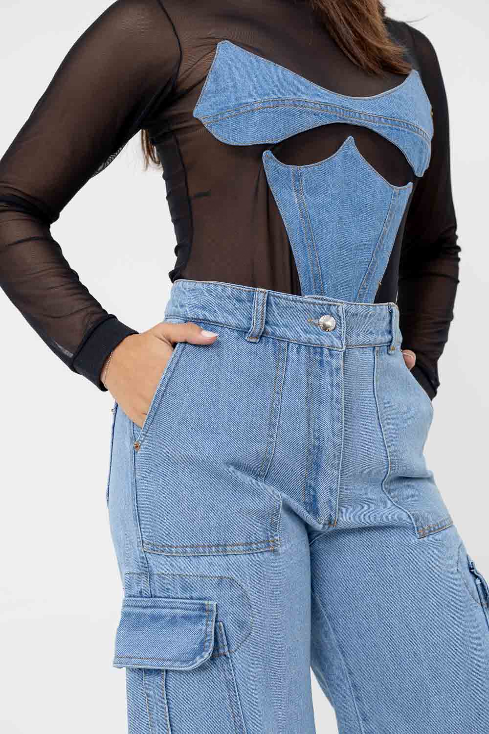 BODY BRIDAL DENIM MALLA Imagen principal del producto