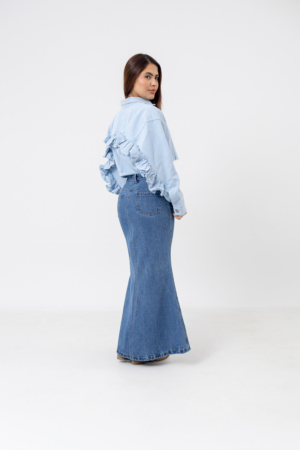 CHAQUETA CAMELIA CELESTE Imagen secundaria del producto
