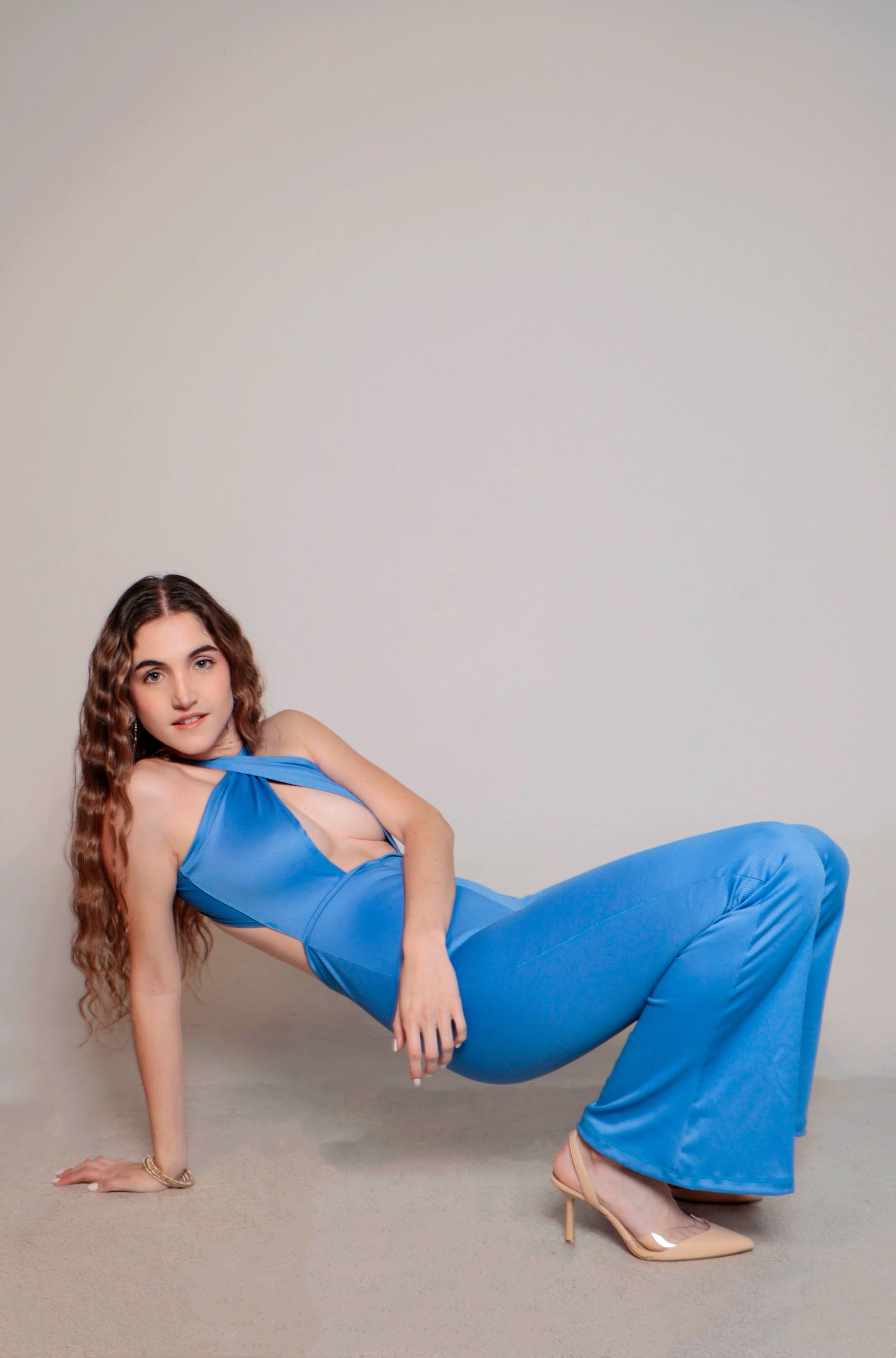 ENTERIZO ETERNO ACANALADO AZUL