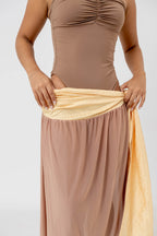 FALDA AMORE AMARILLO MOCCA