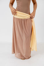 FALDA AMORE AMARILLO MOCCA