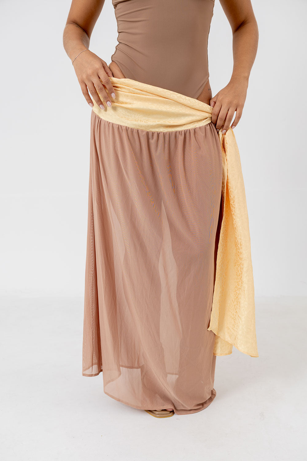 FALDA AMORE AMARILLO MOCCA