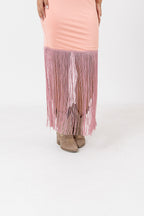 VESTIDO BRISA FLECOS ROSA