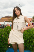CHALECO MARGARITA DENIM